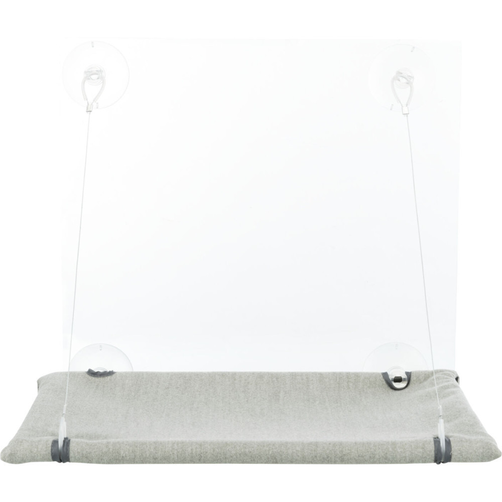 Лежак Trixie для окна с креплениями велюр 50 х 30 см серый Киев - изображение 3