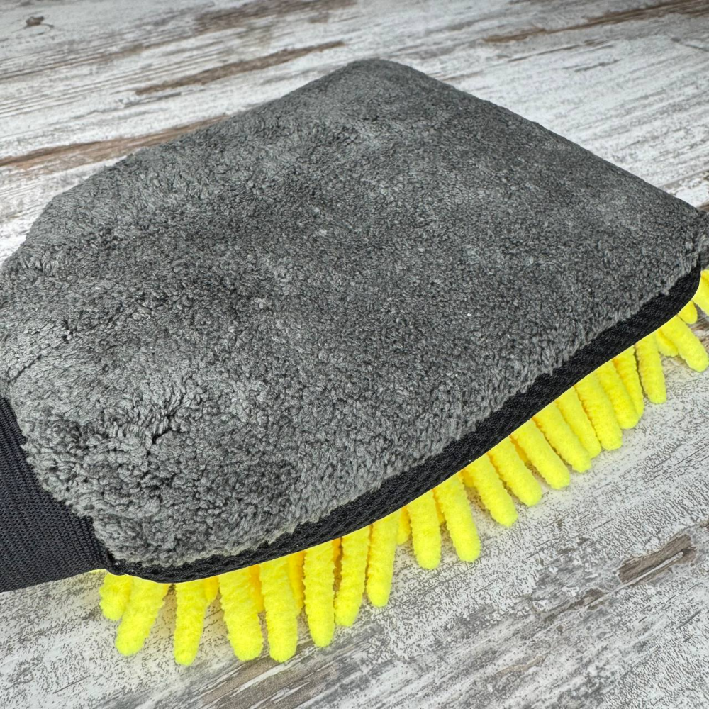 Перчатка из микрофибры двусторонняя для мойки и полировки автомобиля, аксессуар для ухода Киев - изображение 5