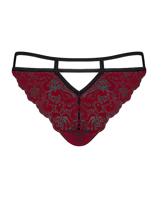 Трусики Obsessive Sugestina Bordeaux-Black S/M Sex Aura Киев - изображение 6