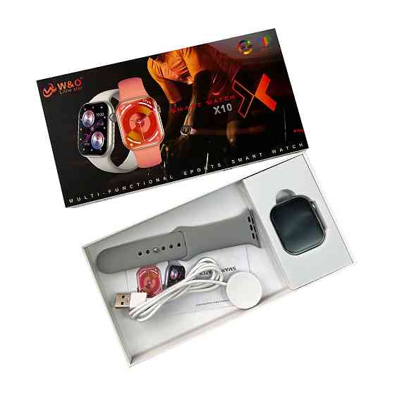 Смарт-годинник W&O X10 46mm, срібний, водостійкий Київ