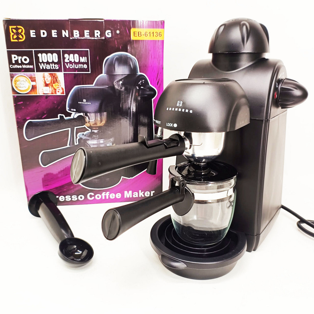 Еспресо кавоварка Edenberg EB-61136 4 чашки 240мл RJ-52 Львів - фото 2