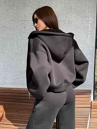 Жіночий теплий костюм на флісі Чорний 42/46 Харків