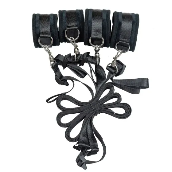 Розтяжка на ліжко Punishment - 5-Piece Bed Restraint Kit - Black Львів