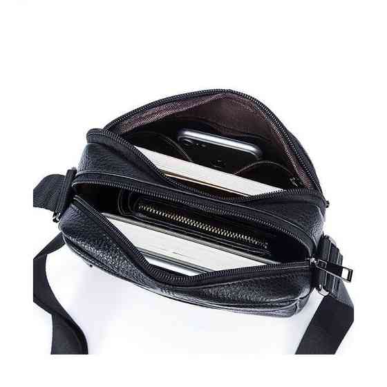 Сумка мужская флотар Vintage 14758 Черная Киев