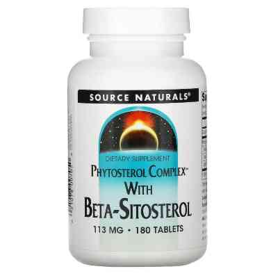 Трави Source Naturals Бета-Сітостерол 113мг, 180 таблеток (SNS-00705) Вінниця