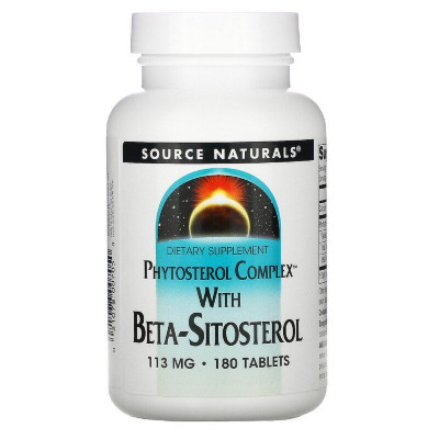 Трави Source Naturals Бета-Сітостерол 113мг, 180 таблеток (SNS-00705) Вінниця - фото 1