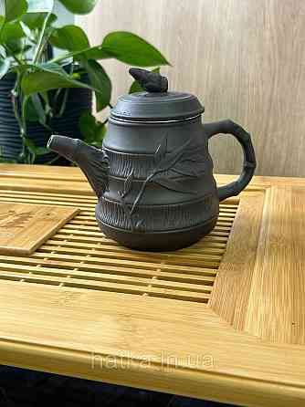 Чайник заварювальний ісинська глина 650 мл "Бамбук" темний Т2567-1 Київ