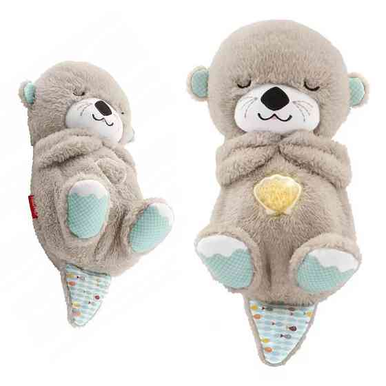 Мягкая игрушка-ночник Дышащая выдра (30см),от батареек SBR Киев