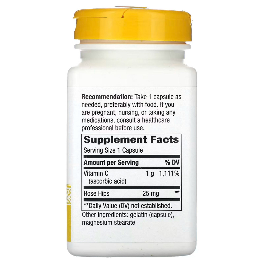 Nature's Way Vitamin C з шипшиною, 1000 мг 100 капсул Київ - фото 2
