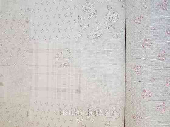 Шпалери вініл на флізеліні A.S.Creation Maison charme 0.53x10 прованс під плитку квіти смуги сірі білі Київ