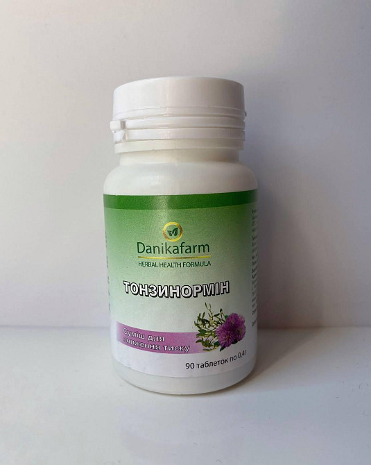 Натуральна домішка Тонзінормін Для зниження артеріального тиску Данікафарм Київ - фото 1