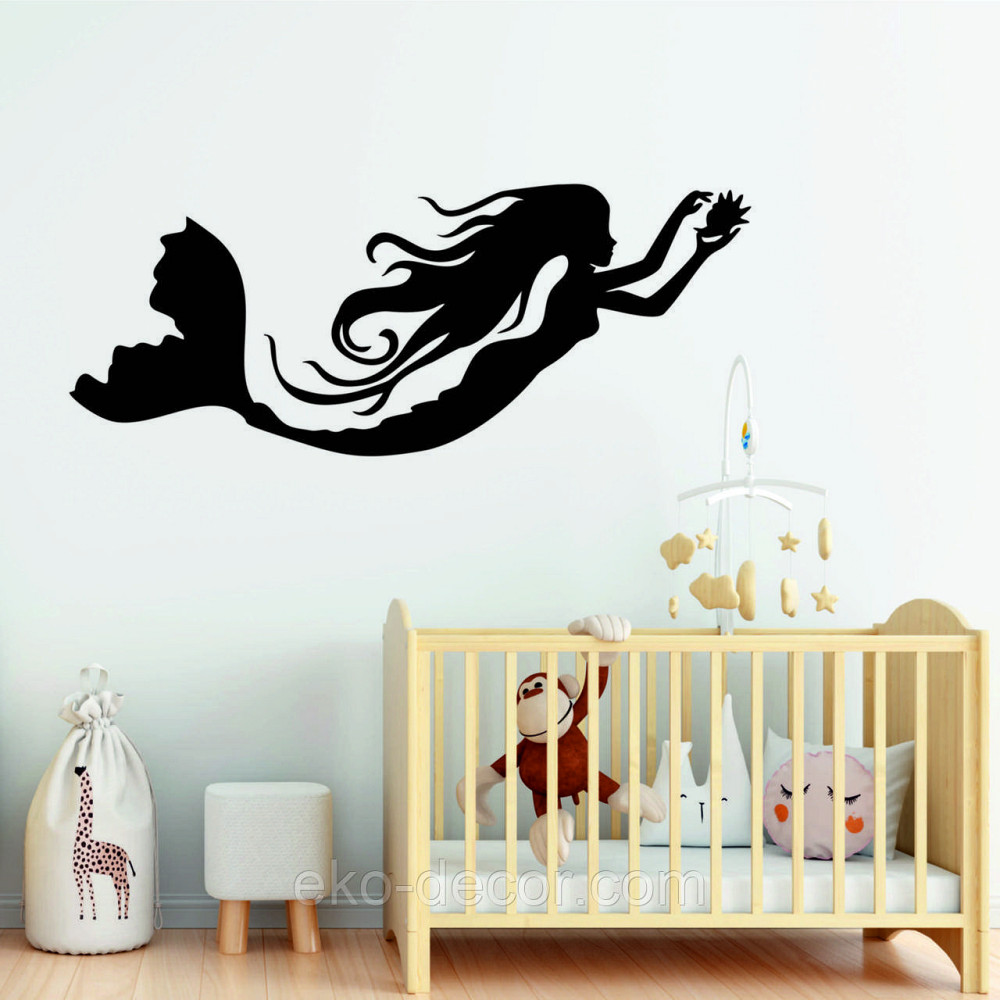 Декоративне настінне 3D Панно «Русалонька» Декор на стіну з об'ємом Київ - фото 2