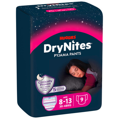 Подгузники Huggies DryNites для девочек 8-13 лет 9 шт (5029053527604) Винница - изображение 1