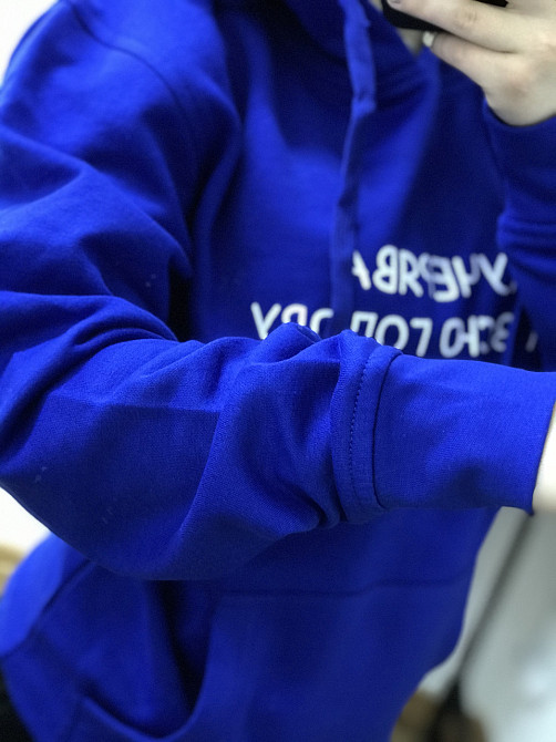 Жіноча толстовка/ худі з принтом — "Кучрява на всю голову". Чернівці - фото 3