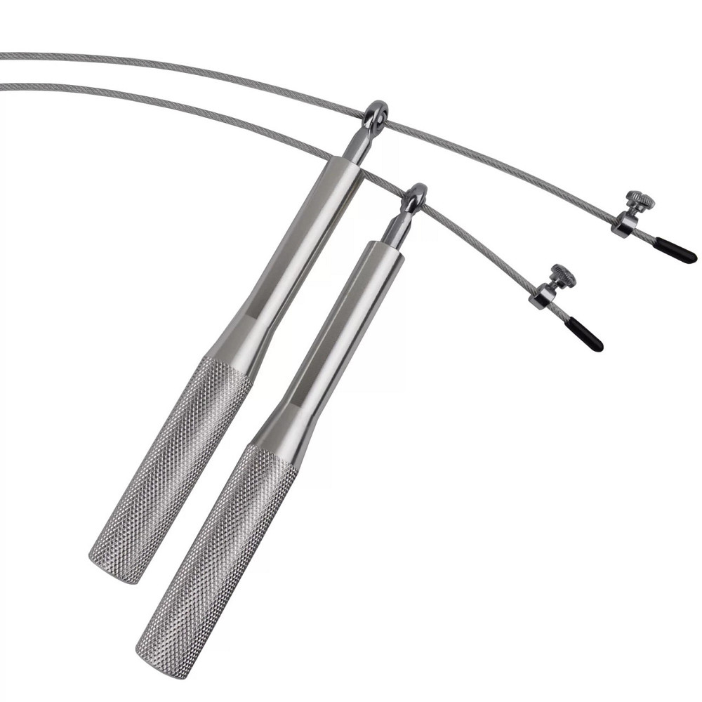 Скакалка швидкісна на підшипниках алюмінієва PowerPlay 4207 Elite Jump Rope Срібна (3m.) Київ - фото 5