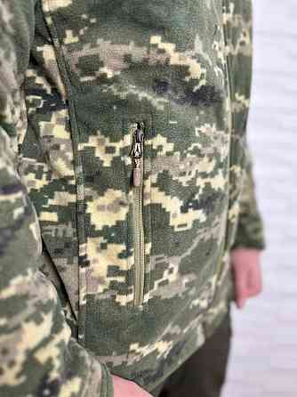 Чоловіча флісова кофта Flas Polar з велкро під шеврони та патчі Піксель, 2XL Київ