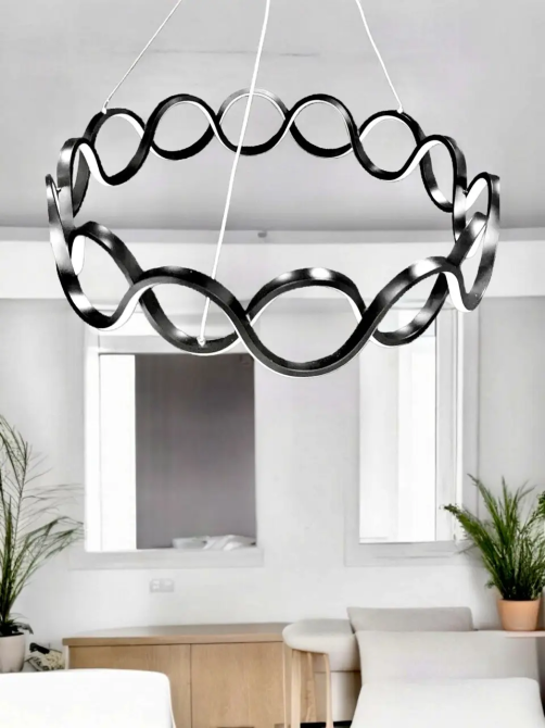 Светодиодная люстра Скандинавия PJ806 Golden 50см Киев - изображение 2