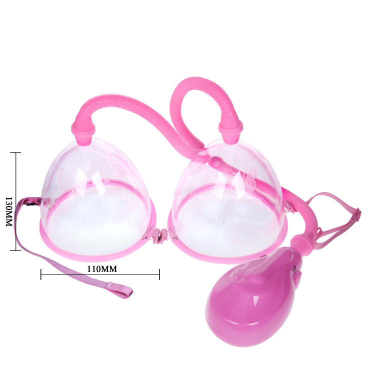Вакуумна помпа для грудей - Breast Pump Enlarge With Twin Cups Vibrating Sex Aura Київ - фото 6