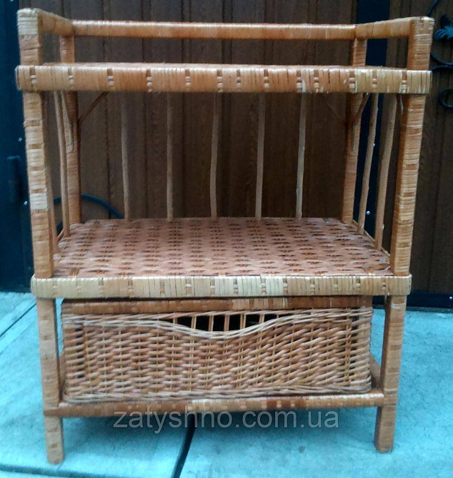 Этажерка плетеная из лозы Киев - изображение 3