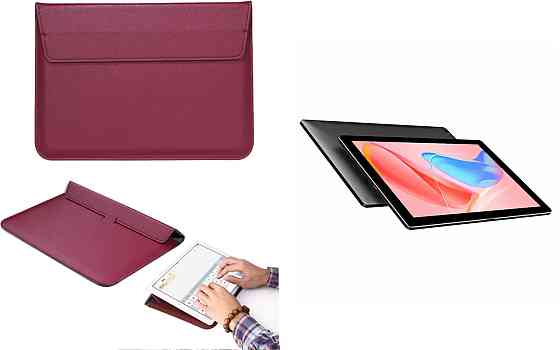 Чохол-конверт VitoCase для Chuwi HiPad X, з функцією підставки для планшета Чорний Бордовий Київ