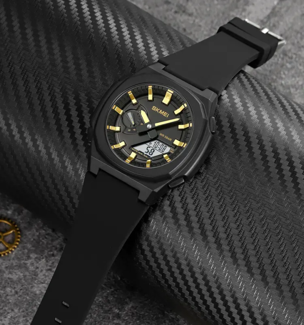 Часы мужские наручные Skmei 2091 (Черный/Золото/Белый) Винница - изображение 4