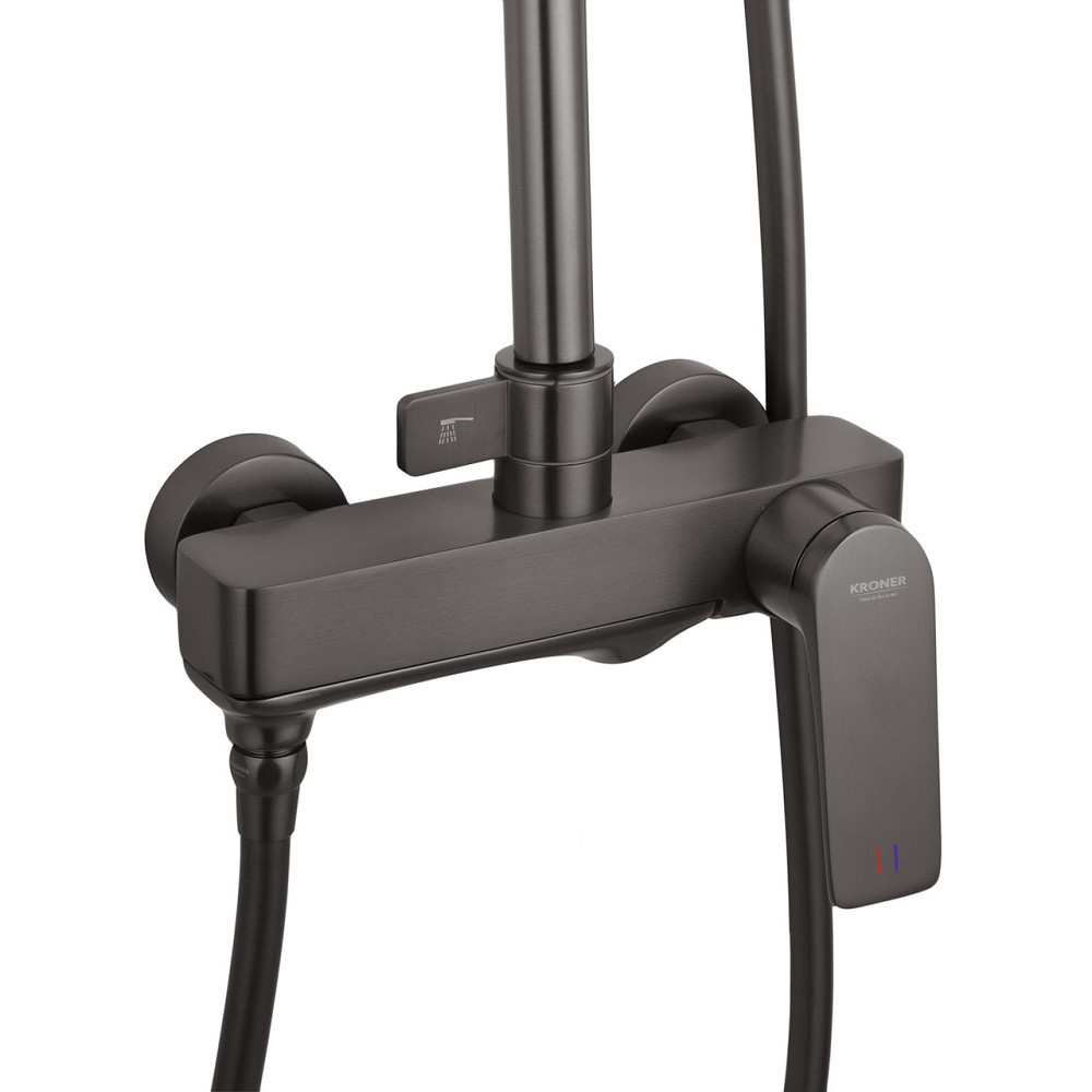 Душова система для ванни Kroner KRP Graz - GRP063 графіт Київ - фото 4