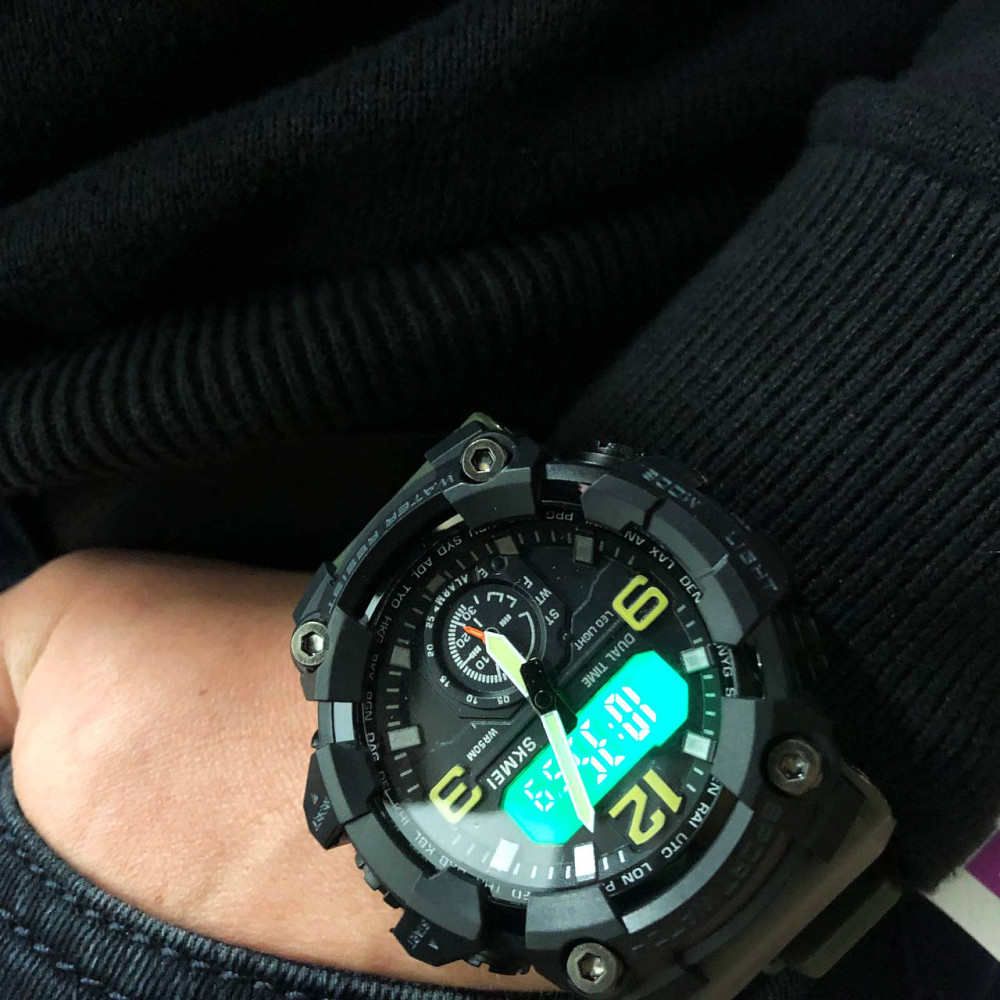 Военные часы с батарейкой SKMEI, Армейский наручные часы с таймером Полевые для армии ZE-89 Львов - изображение 5