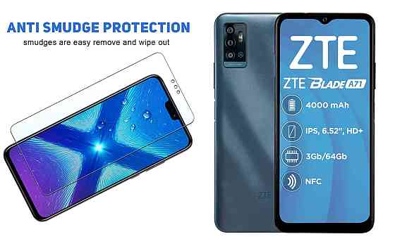 Захисне скло NeoGlass для ZTE BLADE A71 – надпрозоре та стійке Київ