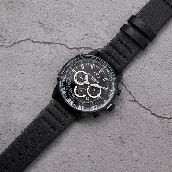 Мужские водостойкие наручные часы Lee Cooper Wolf (Черный) Винница - изображение 3