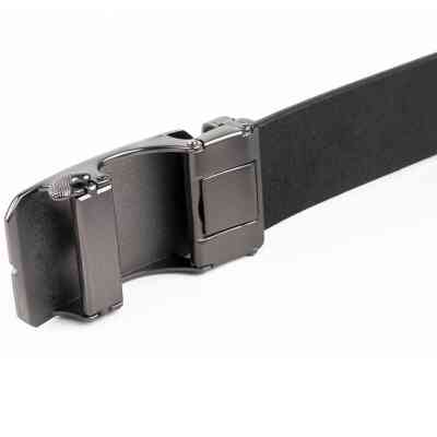 Ремень Vintage Мужской с коричневой вставкой и затемненным металлом Коричневый (20280) Винница