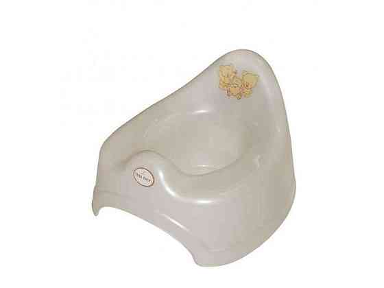 Горщик дитячий бежевий Ведмедик музичний (PO-038-119, beige) ТМ TEGA Київ