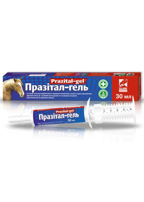 Празитал гель 30 мл шприц с дозатором O.L.KAR Винница - изображение 1