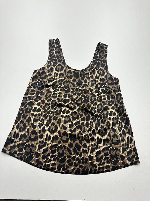 Шелковая базовая майка удлиненная Тигровый L Харьков - изображение 5