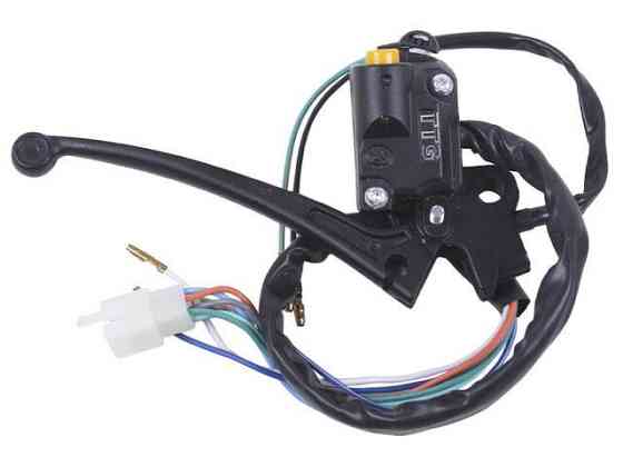 Переключатель левый  на мопед Альфа, черный Мукачево