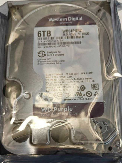 Жесткий диск Western Digital Purple 6Tb (WD64PURZ) Киев - изображение 2