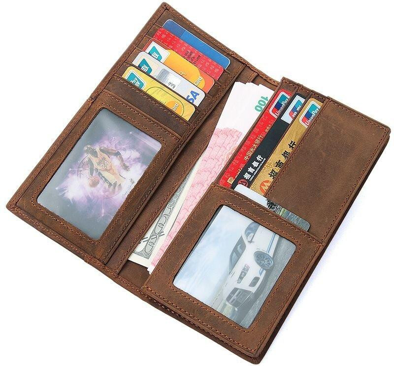 Бумажник мужской Коричневый (Vintage) Киев - изображение 4