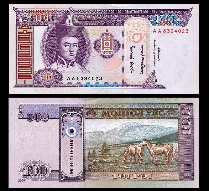 Монголія / Mongolia 100 Togrik 2000 Pick 65a UNC Полтава - фото 1