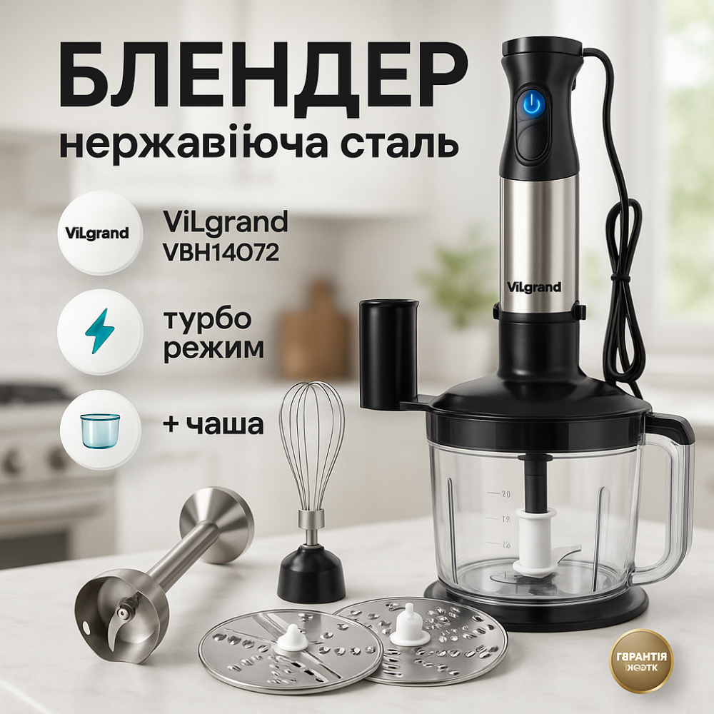Блендеры для коктейлей, Блендер со съемной чашей, Кухонный погружной блендер с насадками JD-45 Львов - изображение 16