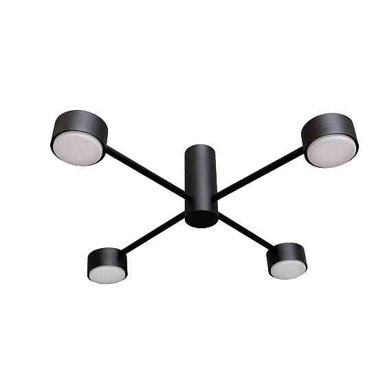 Люстра потолочная MSK Electric Copter на четыре круглых плафона под лампы GX53  NL 8041-4 BK черная Одесса