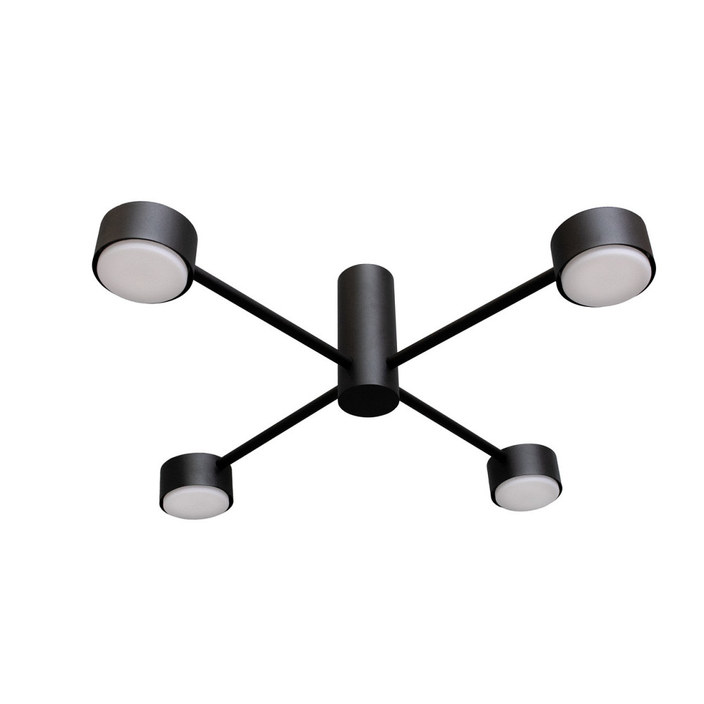 Люстра потолочная MSK Electric Copter на четыре круглых плафона под лампы GX53  NL 8041-4 BK черная Одесса - изображение 3