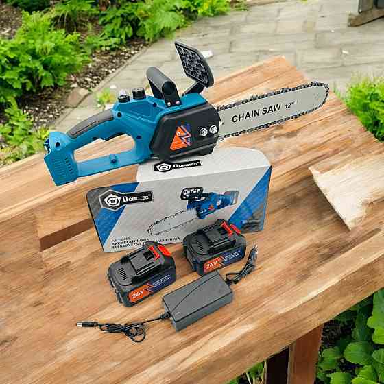 Аккумуляторная цепная пила Chain Saw 12'' DOMOTEC 8485 – надёжная и автономная, для сада и дачи Одесса