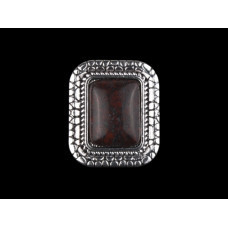 Перстень із каменем чорно-червоного кольору Київ - фото 1