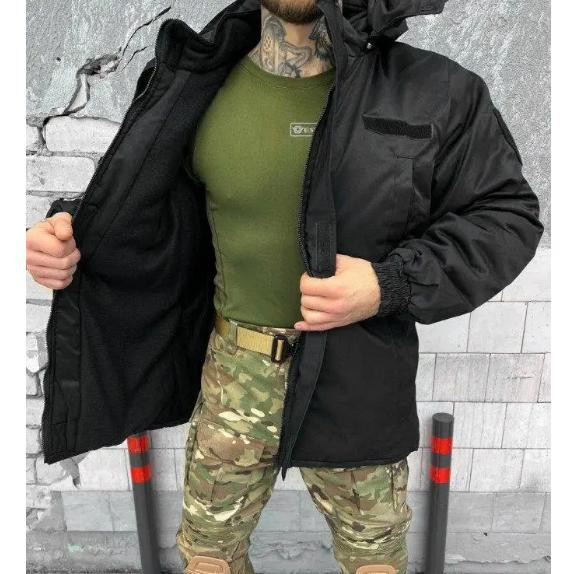 Бушлат чорний чоловічий теплий зимовий Одеса - фото 2