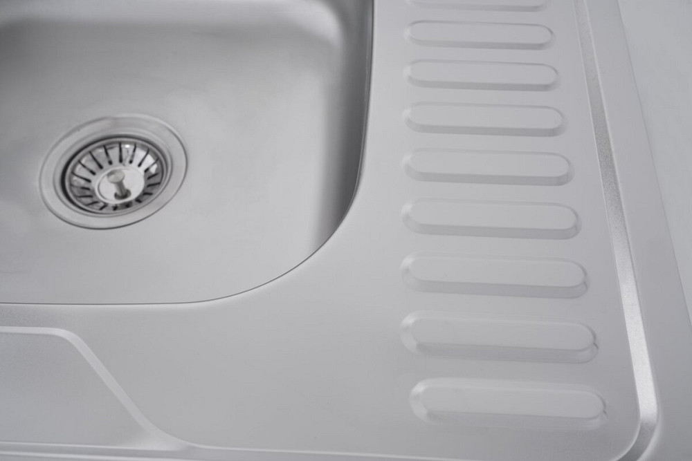 Кухонна мийка з нержавіючої сталі Valeso САТИН 6060 L (0,7/160 мм) Коломыя - изображение 6