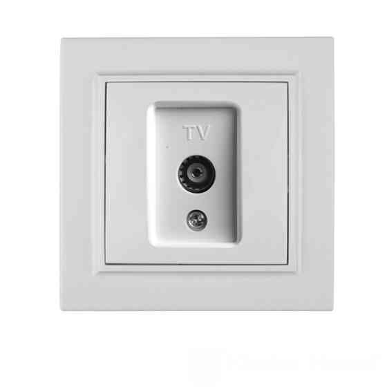 Розетка телевизионная, Enzo белый Днепр