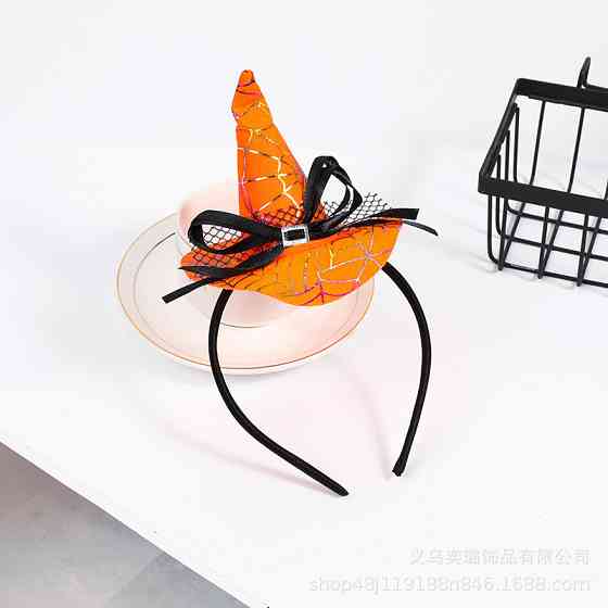 Обруч для Хэллоуина one size оранжево-черный Киев