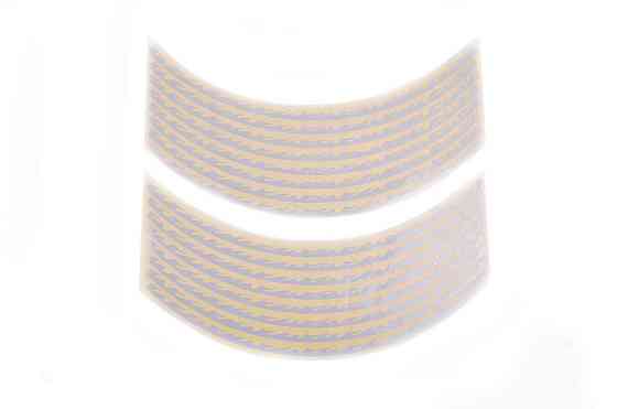 Наклейка на колесо 17 декор (16шт, срібляста) (#6065) Мукачево