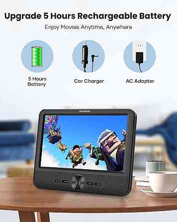 Двойной автомобильный портативный DVD-плеер FANGOR F-611 7.5