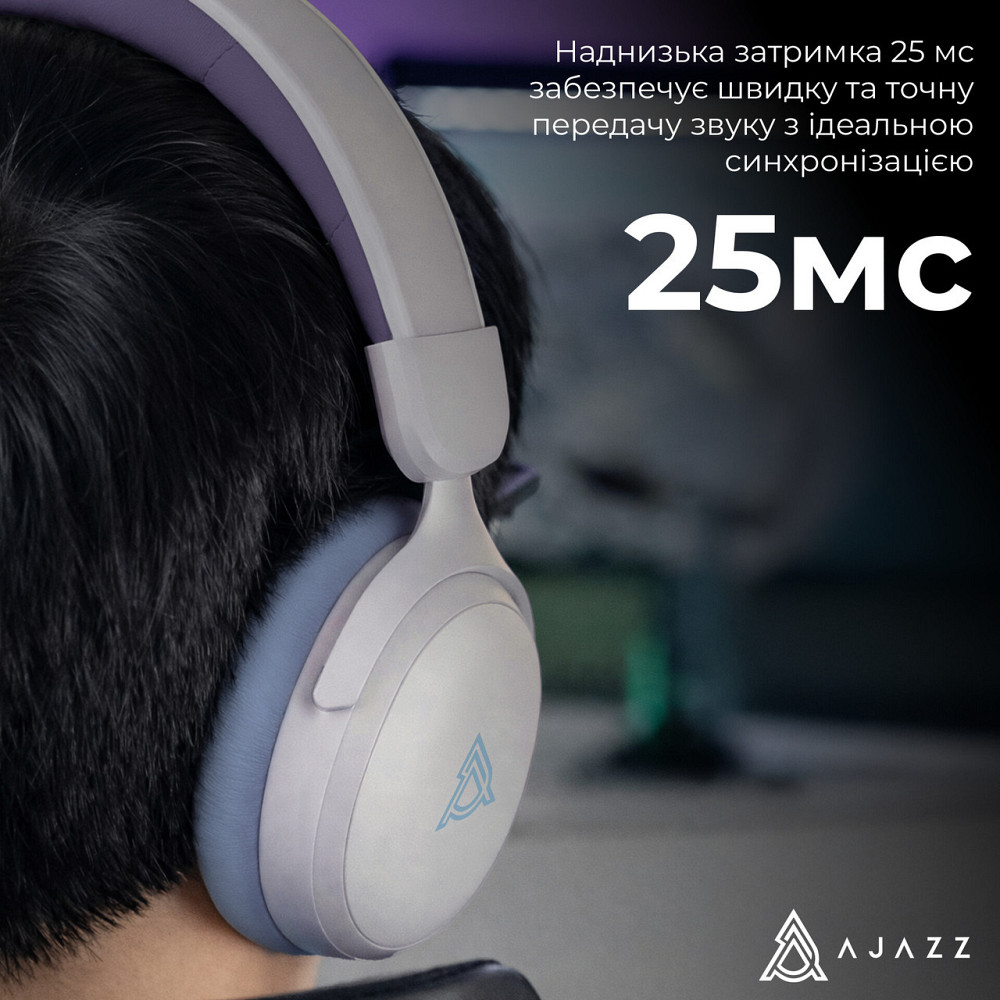 Bluetooth-гарнітура Ajazz AHM08 MAX 3-Mode White (AHM08-MAX-PWB) ( 17374 ) Харків - фото 14