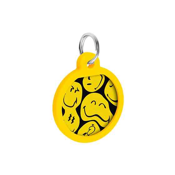 Адресник для собак и кошек металлический WAUDOG Smart ID с QR паспортом, рисунок 